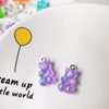 Cute resin, nail sequins, brand colorful pendant with accessories, handmade, with little bears