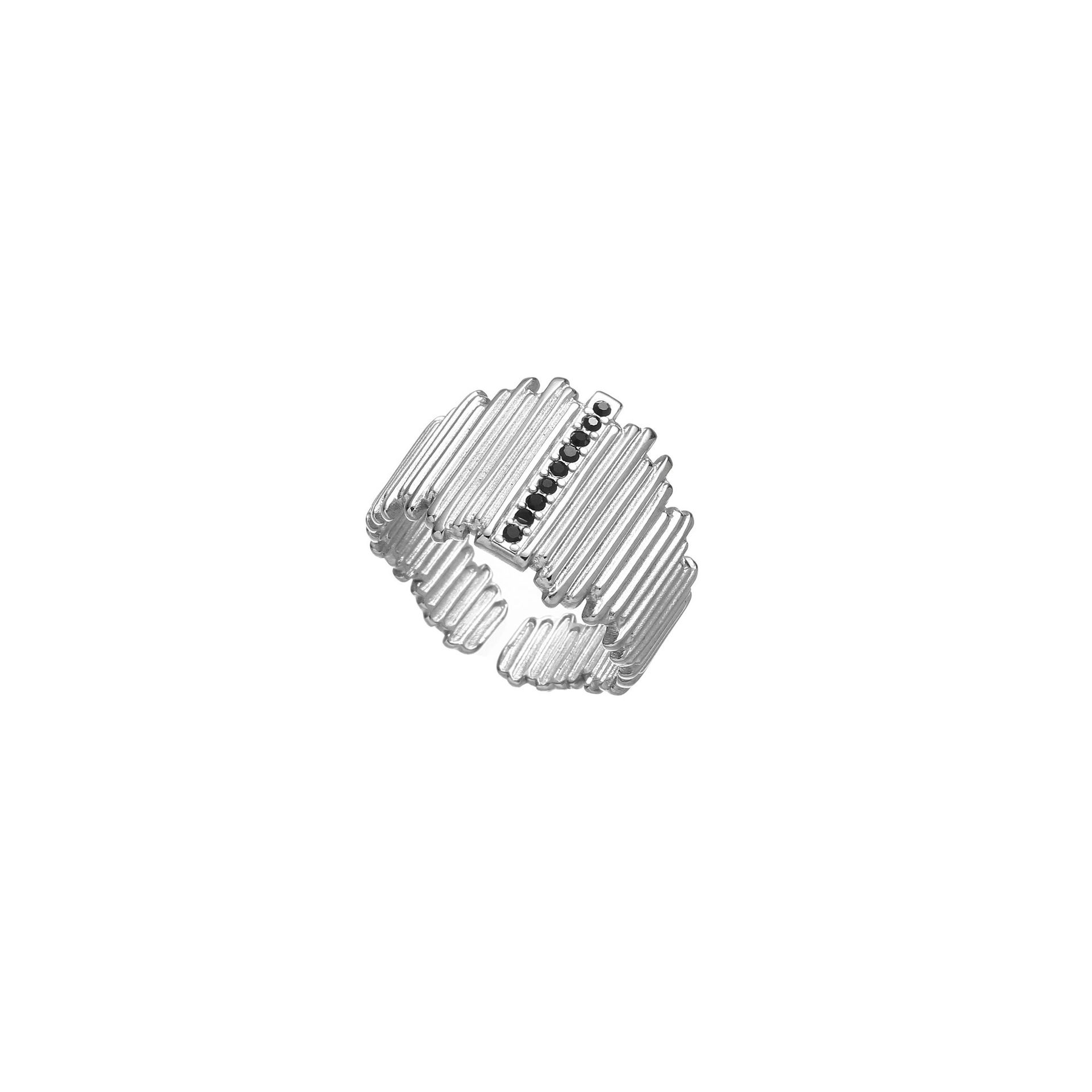 1 Piece Quantity Daily Occasion Simple Style Irregular Solid Color Titanium Steel Plating Open Rings