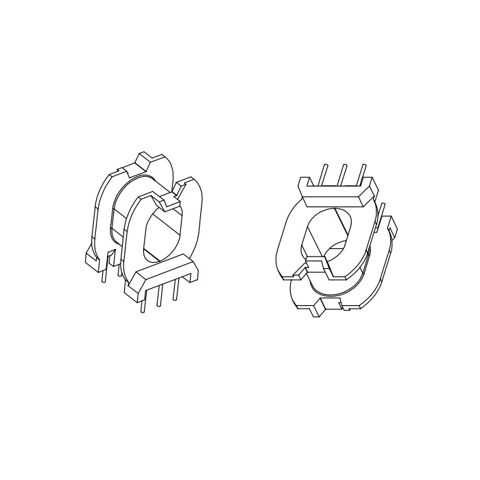 ATQ18变压器骨架卧式3+3骨架ATQ18高频变压器骨架脚距3.0