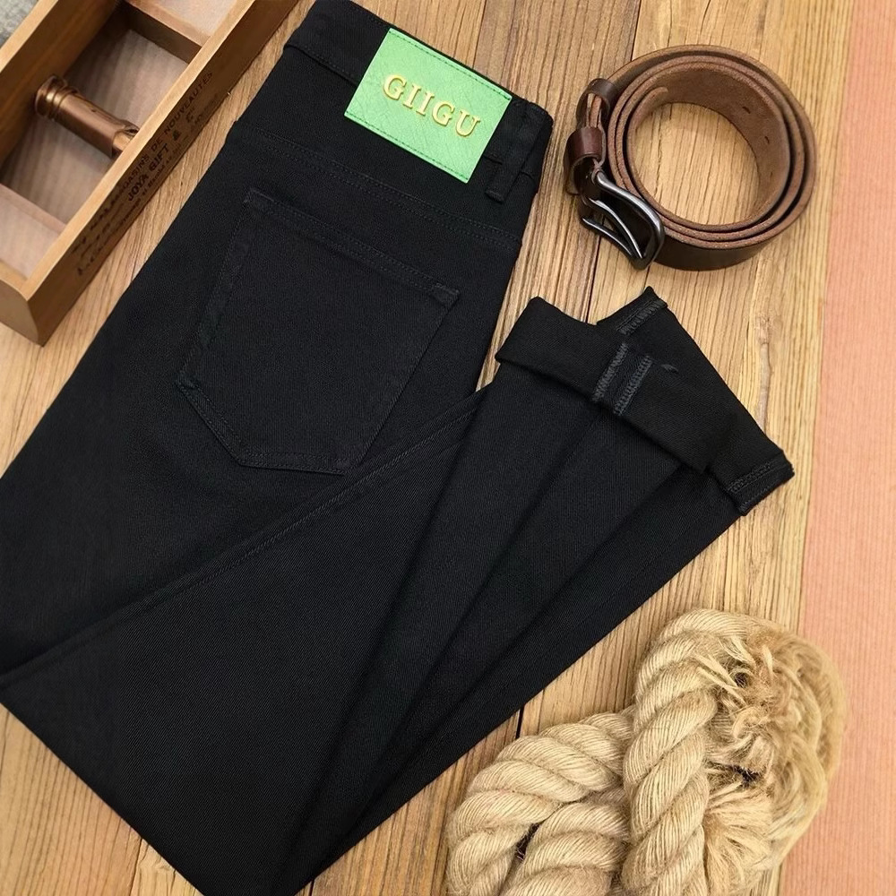 Versatile Fit Tapered Men's Slim Straight Teen Fashion Trendy Casual Jeans_mkmklike.com