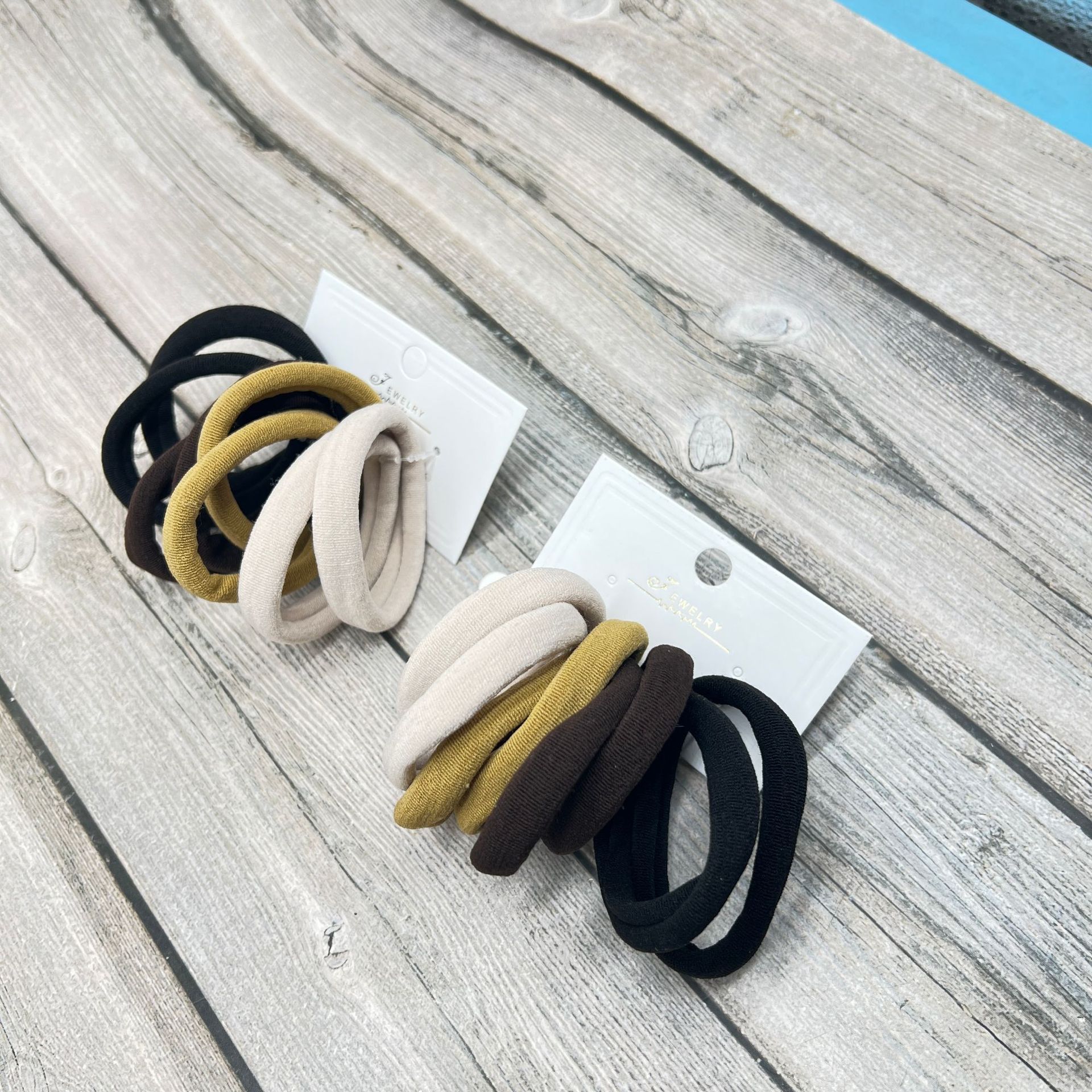 Gomas para el pelo coreanas – alta elasticidad, 8 unidades por pack, calidad económica