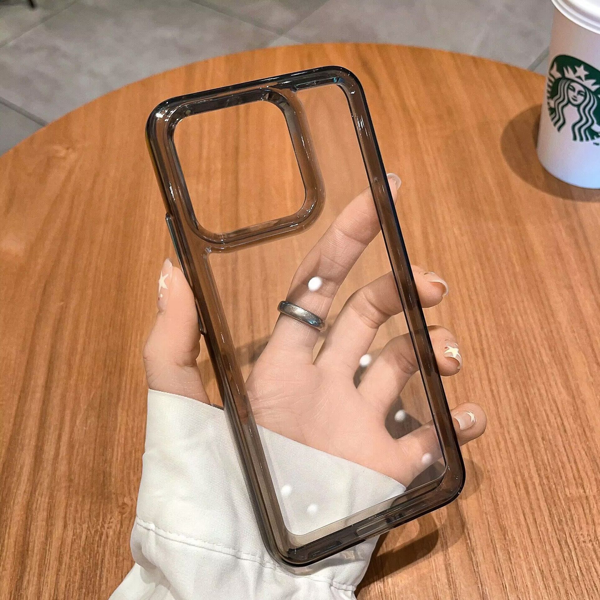Carcasa espacial adecuada para funda de teléfono móvil Xiaomi 17PRO, carcasa rígida de acrílico de alta transparencia 14, cobertura total, orificio grande, funda protectora anticaídas