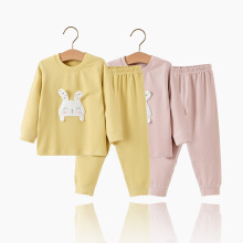 儿童套装秋冬舒绒棉衣服卡通衣裤婴儿保暖两件套精梳棉A类中小童