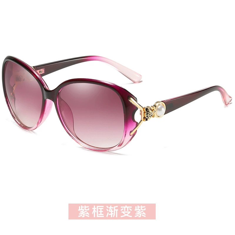 Sunglasses RISHIMEI, metal frame, gradient or polarized lenses, UV protection