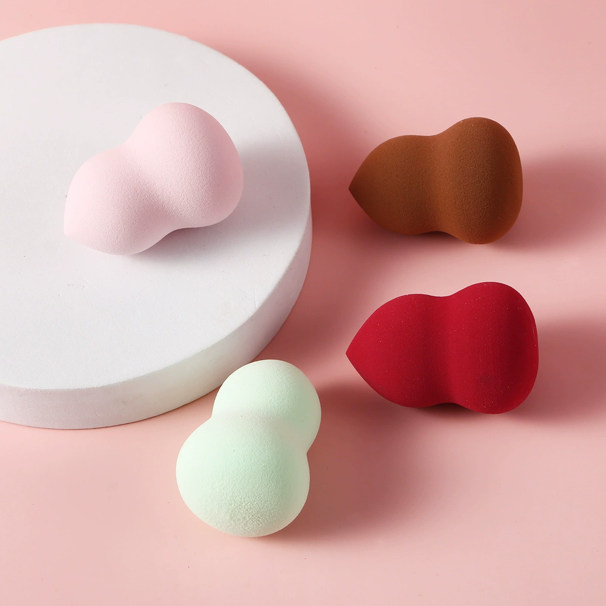 Makeup sponge set, drop-shaped (multi-shape), soft primer sponges with storage case