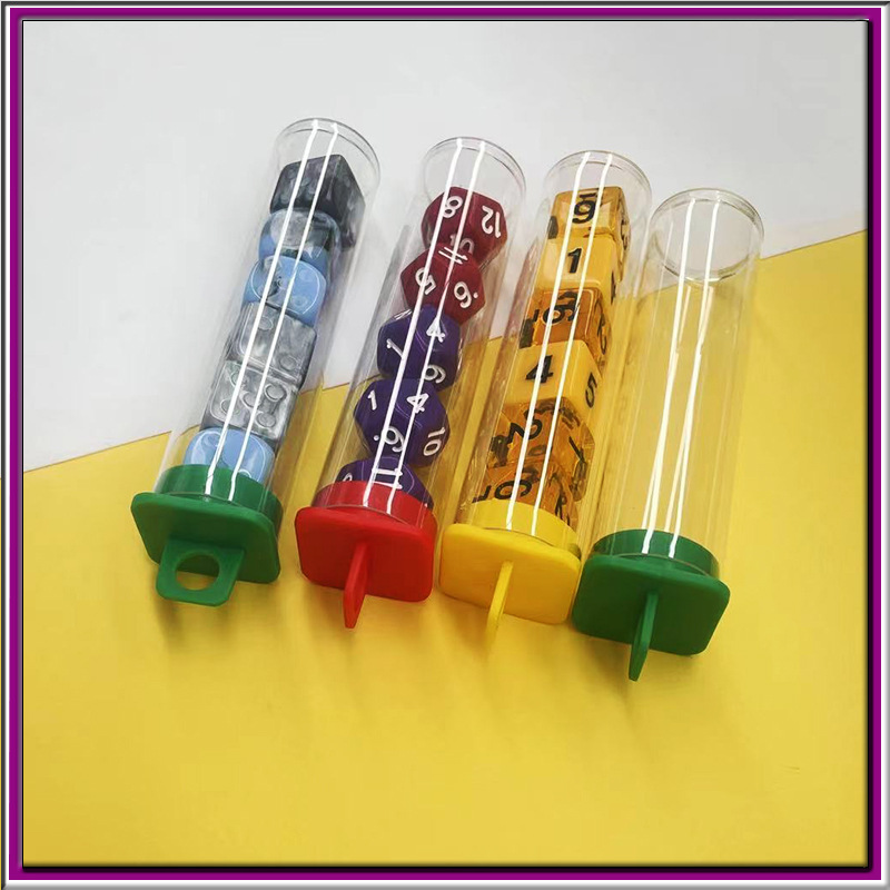 PVC透明包装管骰子包装筒 色子包装管透明圆管 直径26mm厂家批发