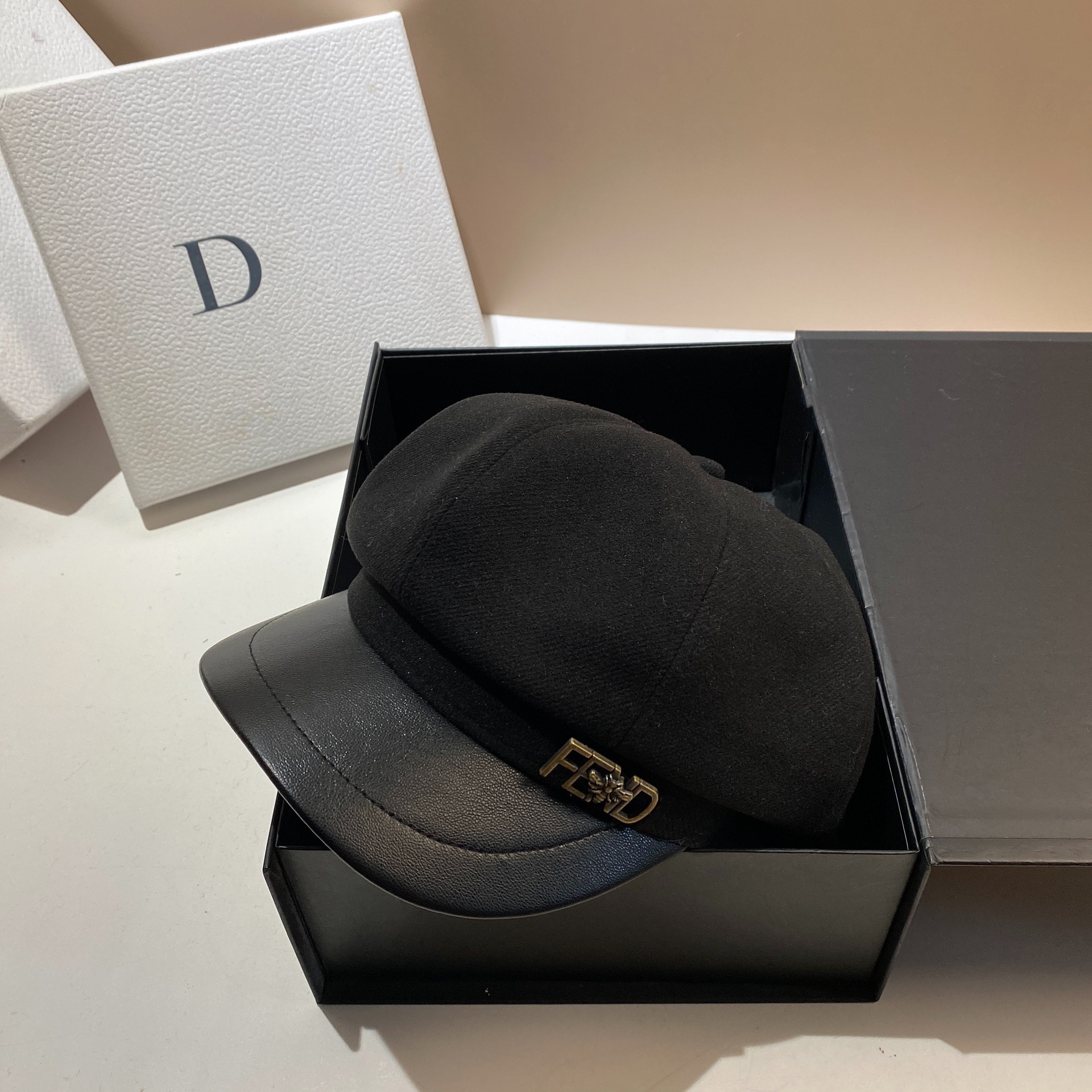 Berretto da ape piccolo, primaverile e autunnale, in lana, alla moda, da donna, da viaggio, parasole, antivento_voghion.com