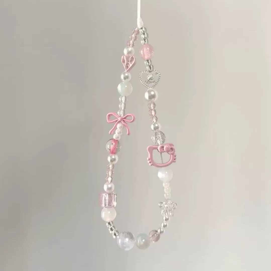 Фиолетовый брендовый смартфон, цепь, ремешок, камера, подвеска, бисер bracelet, 2025 год