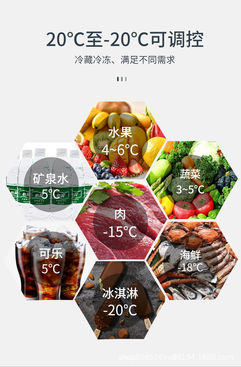 Rv, Yacht, Car, Dual-Purpose Vehicle Refrigerator, Binghu 12V24V Universal Modified Freezer, Refrigeration and Freezing for Camping