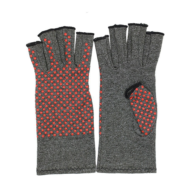 Piding antideslizante transfronterizo presión guantes de medio dedo entrenamiento de articulaciones rehabilitación deportes al aire libre fitness guantes de ciclismo al por mayor