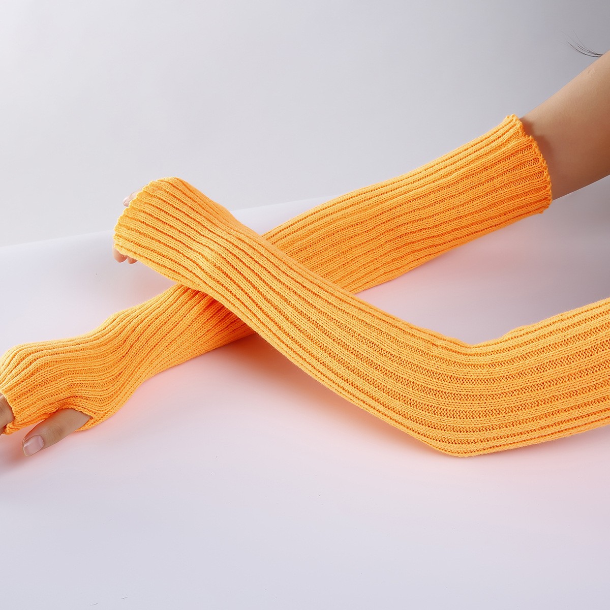 166g Weight Gloves, Arm Sleeves Classification Polyacrylonitrile Fiber Fabric Type 1 Pair Quantity Casual, Daily Occasion Stripe, Solid Color Pattern Unisex Gender Modern Style Style Unisex Modern Style Stripe Solid Color Gloves Arm Sleeves 7