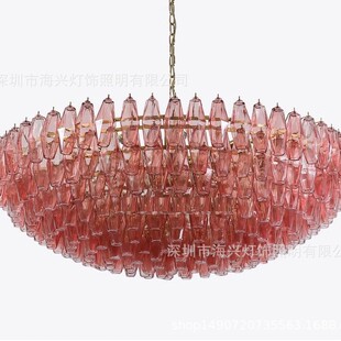 法式Murano玻璃吊灯设计师款简约中古风创意复式楼梯间别墅客厅灯-阿里巴巴