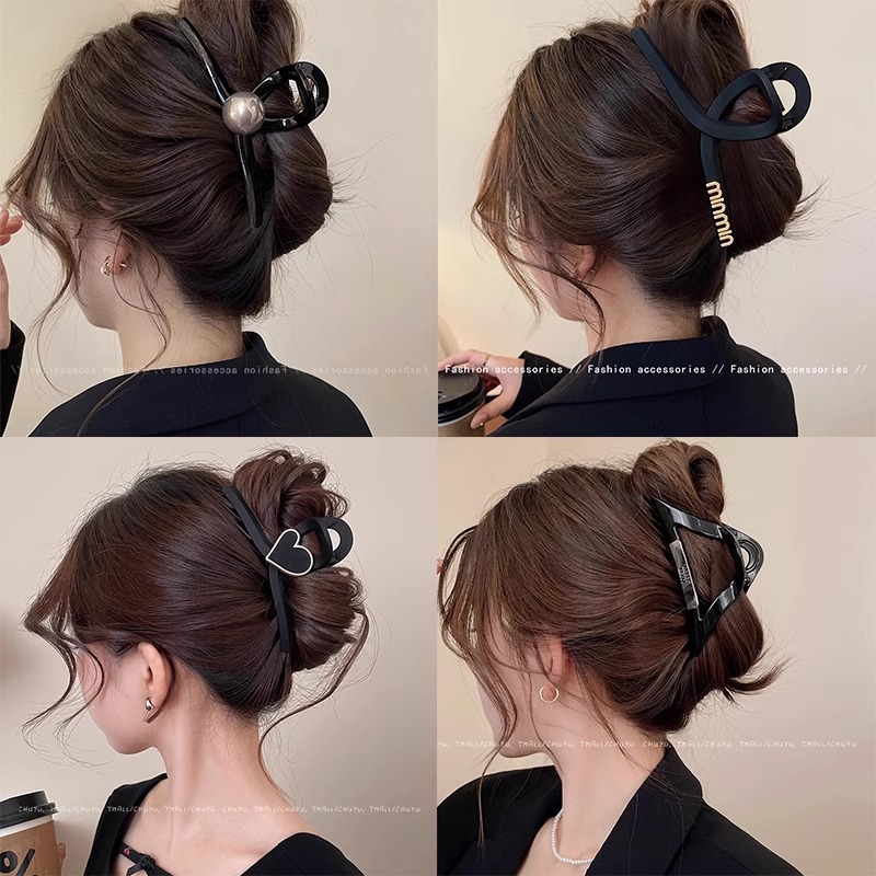 Nuevo cabello de gran tamaño más rascar broca de cabello de arco temperamento de alto nivel amoroso detrás del cerebro broca de perla tiburón