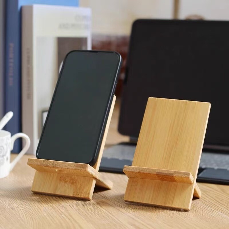 Wooden Desktop Mobile Phone Bracket Mobile Phone Charging Bracket Nanzhu Removable Lazy Mobile Phone Tablet Multifunctional Base