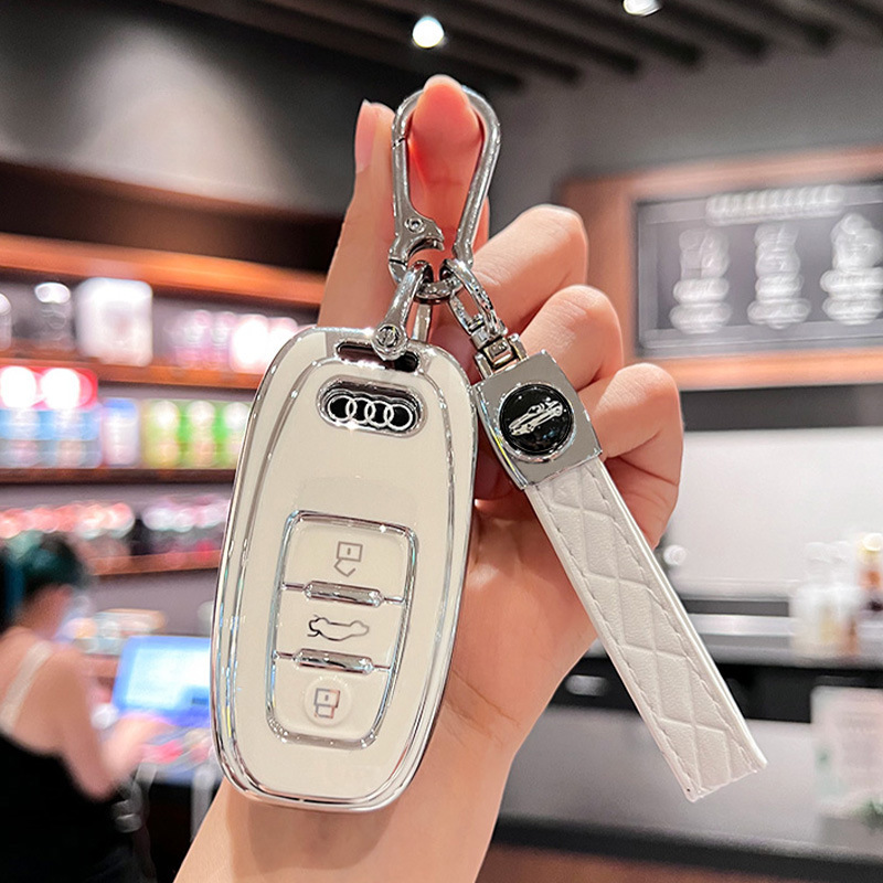Suitable for Audi A6L/A5/A7/A8/S5/S7/Q5 car key protective cover TPU car key case