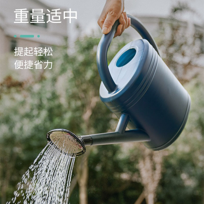 Suministro directo de fábrica regadera grande boca larga jardinería jardín gran capacidad regadera de plástico al por mayor