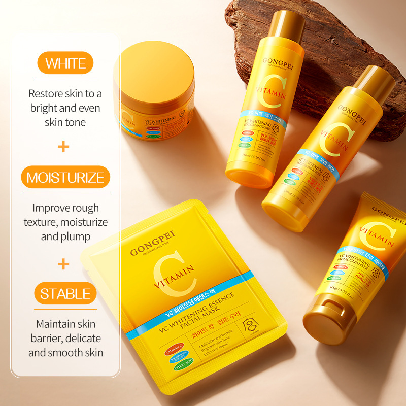 Comercio exterior transfronterizo VC en inglés crema blanqueadora de axilas Gongpei crema para el cuidado del cuerpo de piel suave blanca y negra clara al por mayor