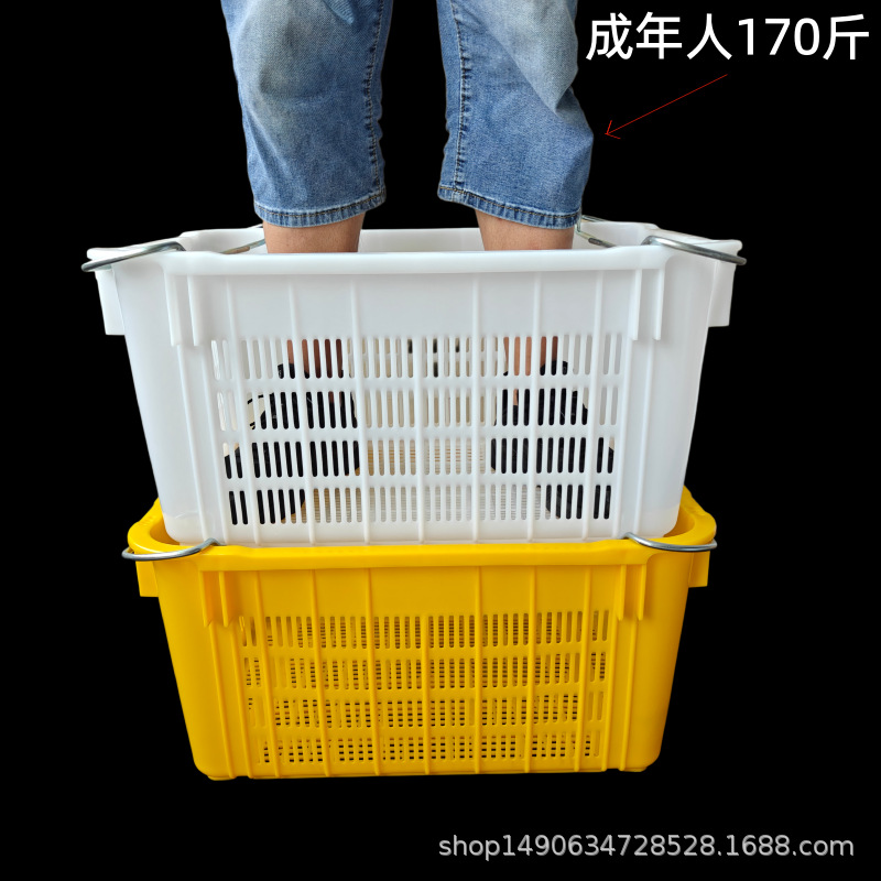 加厚塑料周转筐蔬菜周转筐铁耳筐快递仓库服装厂玩具周转筐沥水筐