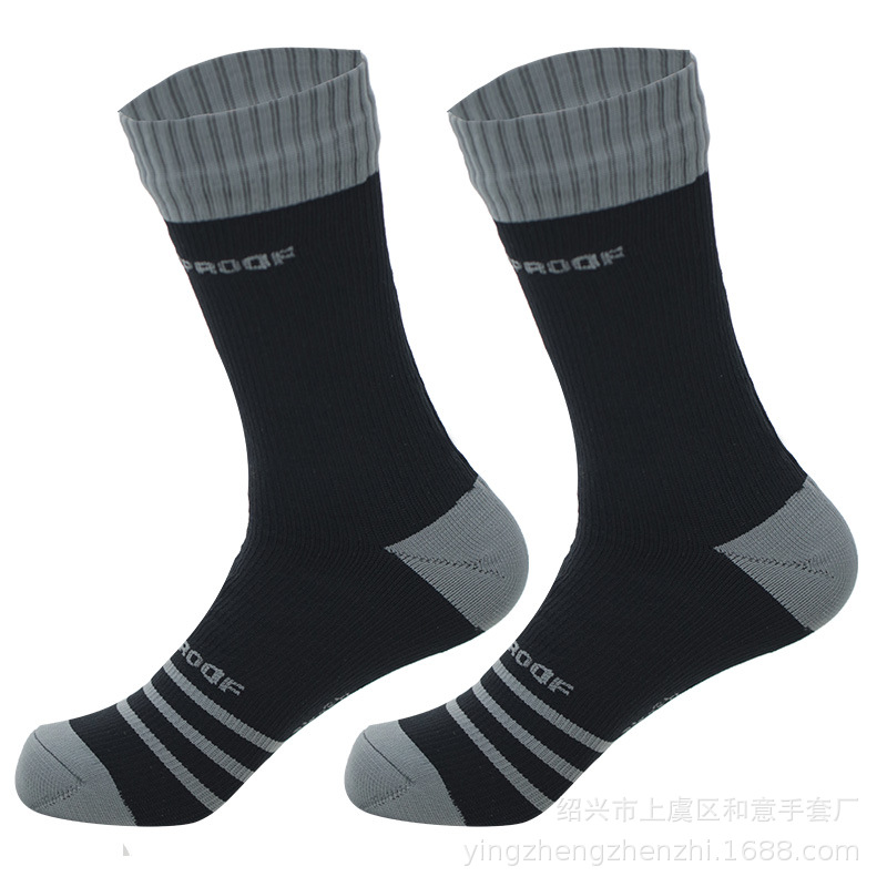 Calcetines impermeables para exteriores Calcetines de montañismo de tubo medio Calcetines impermeables para acampar, deportes de esquí, vadeo, transpirable y de secado rápido