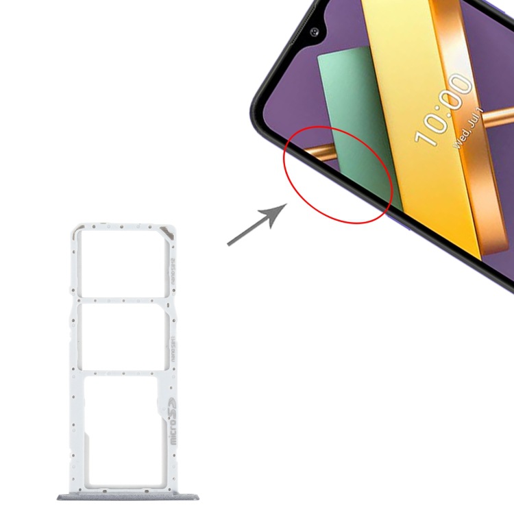 Aplicable para LG K22 LMK200Z LMK200E Tarjeta SIM + Cartucho de tarjeta Micro SD