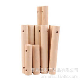 现货圆木棒打孔1.4*10cm圆木棒打孔多规格小木棒鸟类木棒玩具