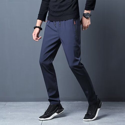 Wholesale men's autumn new slim straight-leg pants men's trendy versatile ankle-length Korean-style sport pants