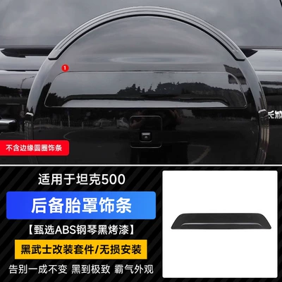 eyebrow off-road widening and increasing Wheel eyebrow - tank-500-black-warrior-spare-tire-cover-trim
