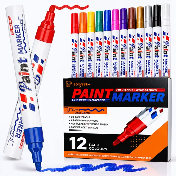 Ozone Hot-Selling Paint Pens, Oil-Based Markers, Waterproof and Non-Fading, Available for Wholesale, Can Be Labeled, Large Quantities in Stock
