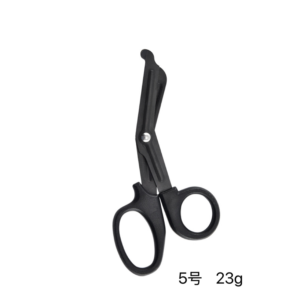 Tijeras de gaza de acero inoxidable portátiles al aire libre tijeras de vendaje de codo casero accesorios de bolsa de emergencia tijeras al por mayor