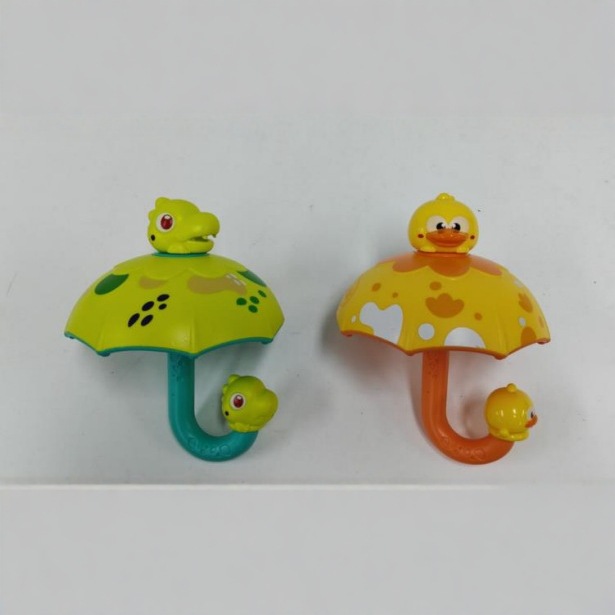 Transfronterizo Amazonas dinosaurio paraguas divertida ducha de agua de Navidad rociador baño girar juguetes de baño interactivo padre-hijo