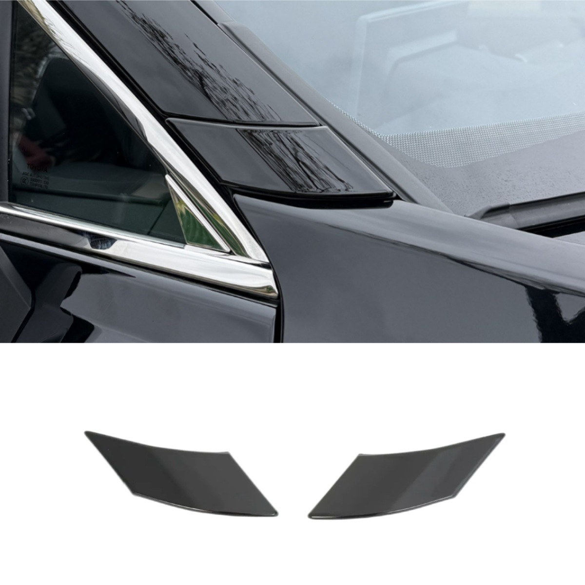 Suitable for Toyota Rav4 26 Models: Rearview Mirror, Fog Light Cover, Corner Protector, Rear Wing Side Cover, Rear Trim Strip