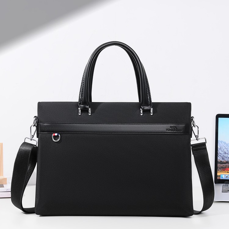 Briefcase, Men's Handbag, Business Shoulder Bag, Crossbody Computer Bag, Office Canvas File Bag, Large Capacity Conference Bag