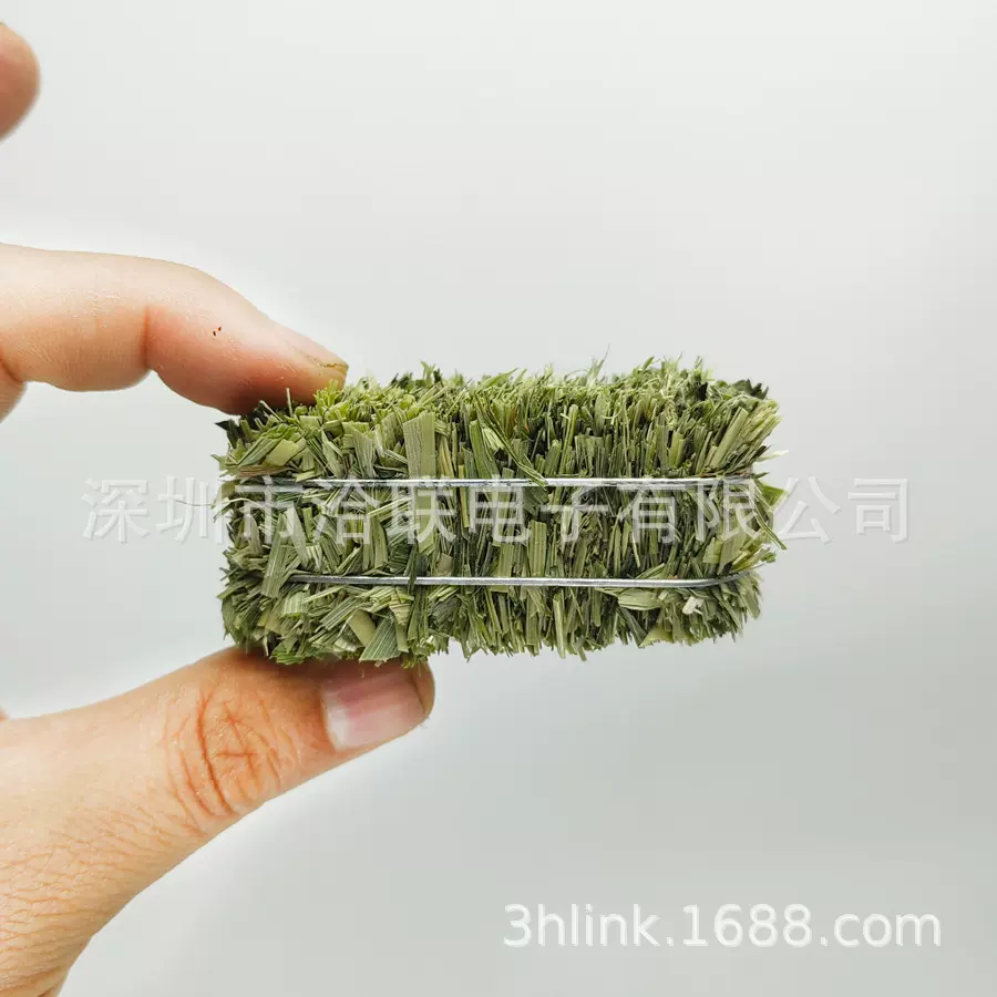 跨境temu亚马逊mini迷你草垛hay bales宠物绿干草装饰娃娃屋草堆