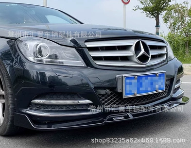 Подходит для Mercedes-Benz C-Класс 09-14 обычный передний спойлер W204C180200C260C300 спортивная версия модифицированный передний обвес