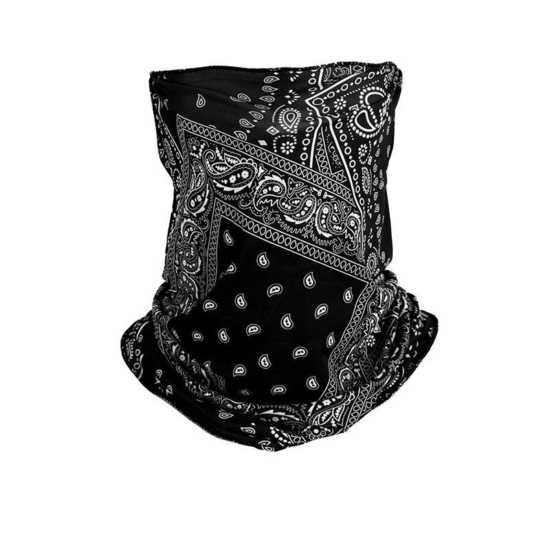 Cuello de orejas de alambre de oro para mujeres primavera y verano universal protector solar cuello de cuello multifuncional velo de cuello de cubierta de cabeza de seda pequeña bufalla