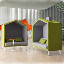 办公沙发简约现代创意个性异形公共休闲接待洽谈卡座私密高背沙发