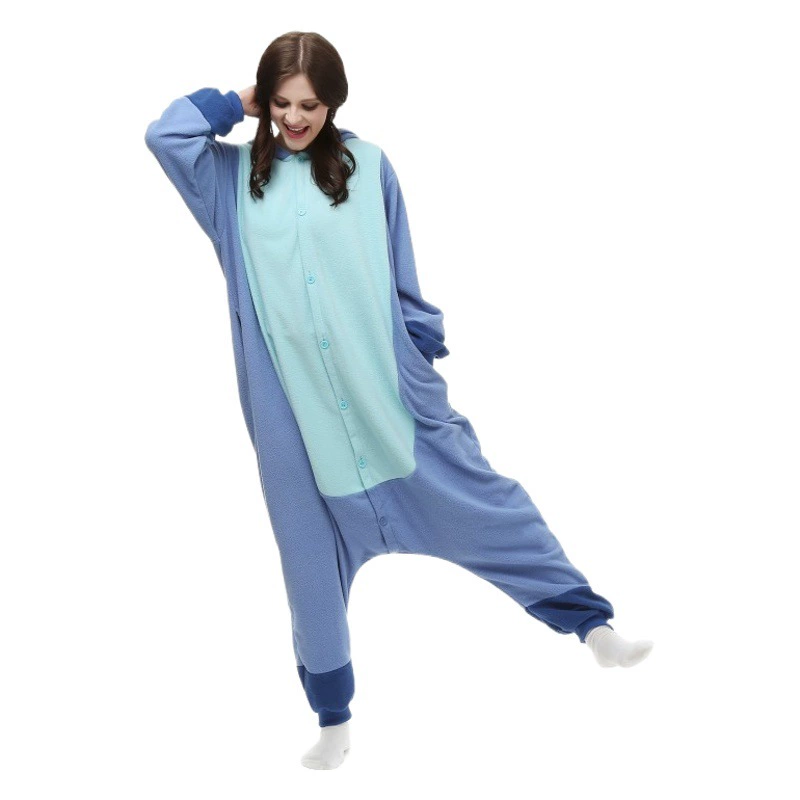 Экспорт внешней торговли синий порошок мультфильм сиамские пижамы любителей животных Костюм Комбинезон Хэллоуин