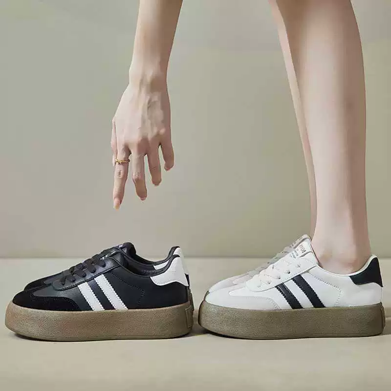 Обувь, белые кроссовки на платформе, к sneakers, коллекция 2023, осень