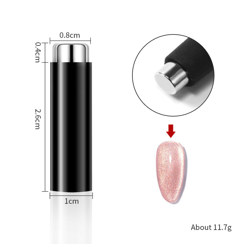 Herramientas para decoración de uñas, imán magnético súper fuerte para ojo de gato con varios estilos, imán para gel de ojo de gato, varita magnética multifuncional pequeña