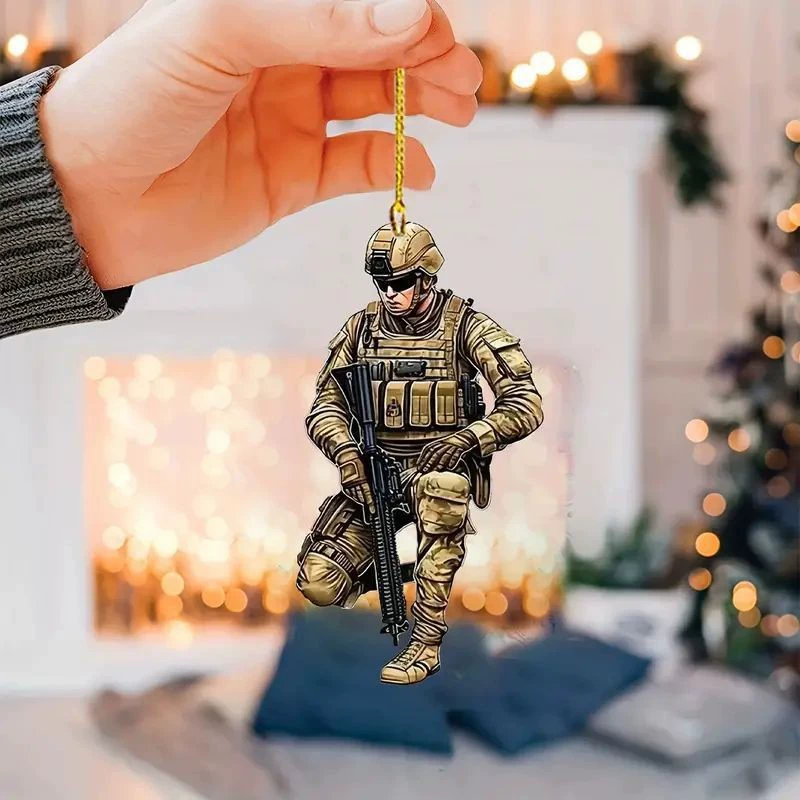 Трансграничный новый оружейный военный автомобиль подвеска акриловой плоскости внутреннее зеркало заднего вида подвеска рюкзак подвеска