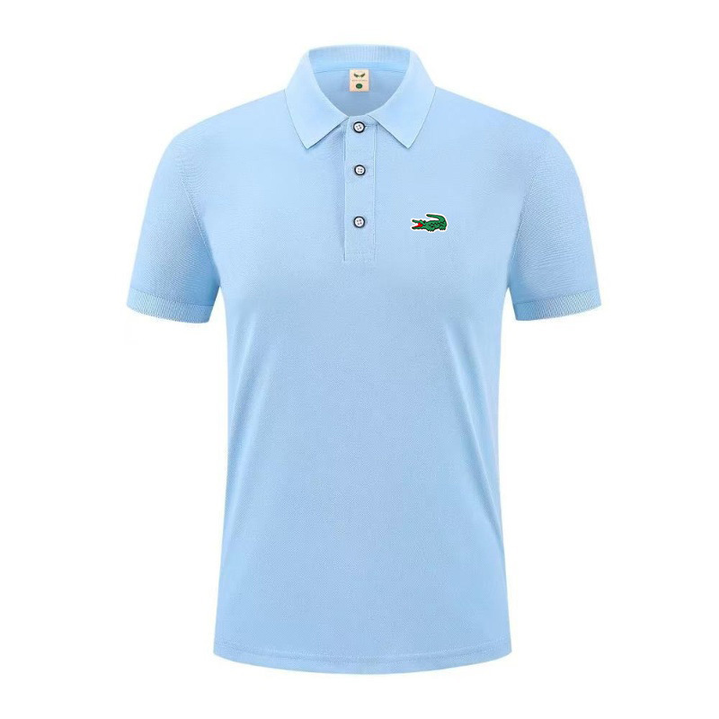 New Cross-Border Men's Polo Shirt Trendyy Crocodile Embroidered Lapel T-Shirt Casual Sports Comfortable Men's Top Export