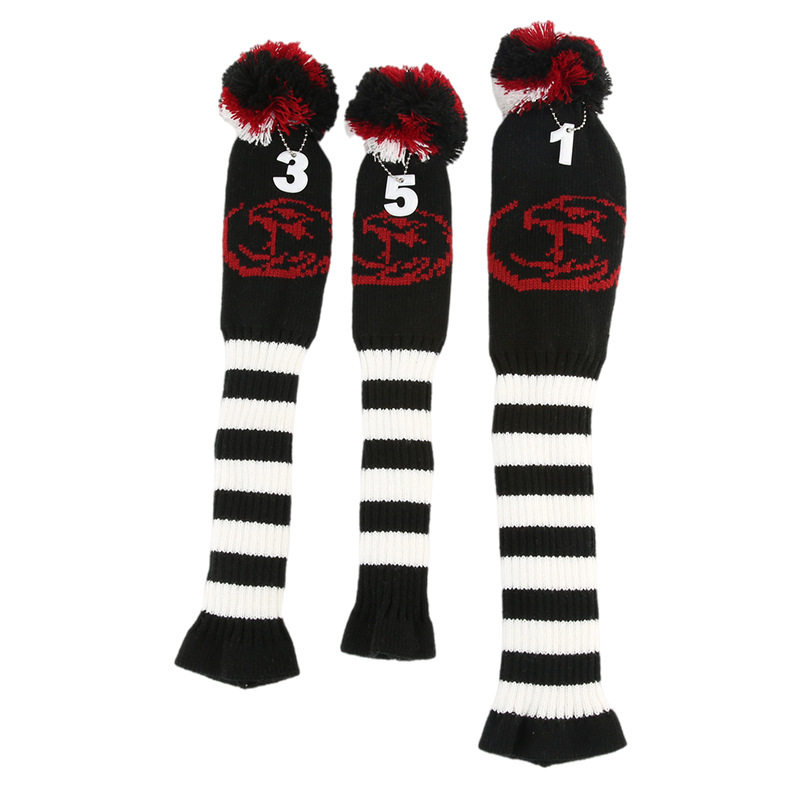 FUENTE fabricantes suministran cubierta de club de golf de madera cubierta de la cabeza del club cubierta del sombrero de lana cubierta de punto cubierta del club cubierta protectora del club