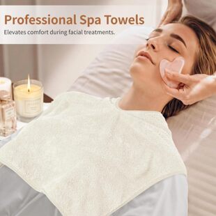 Microfiber Face Towel Soft Spa Towel for Face and Massage Perfect for Estheticians and Spa