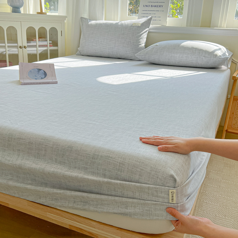 Sombrilla de cama de tela gruesa vieja de algodón de algodón de verano pieza individual 2025 nueva funda protectora de colchón funda de cama individual todo incluido