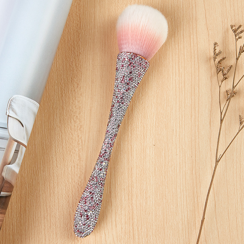 Diamantes transfronterizos, cintura pequeña, cepillo de red, rubor, cepillo de polvo suelto, base de uñas, número de polvo, cepillo de maquillaje al por mayor