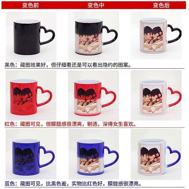Procesamiento de transferencia de calor Taza de cerámica 11oz Foto personalizada Taza de café de bricolaje Taza de té Publicidad de regalo Europa y América
