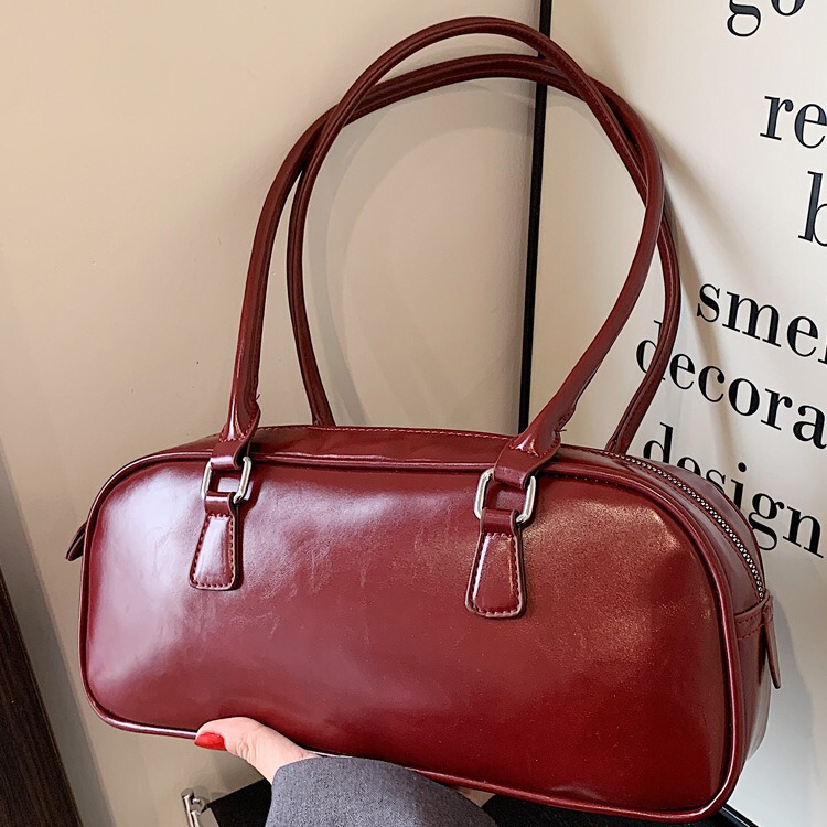 Hot-Selling Women's Handbag Boston Bag Korean Niche Shoulder Underarm Bag for Women 2026 New Versatile Pillow Bag