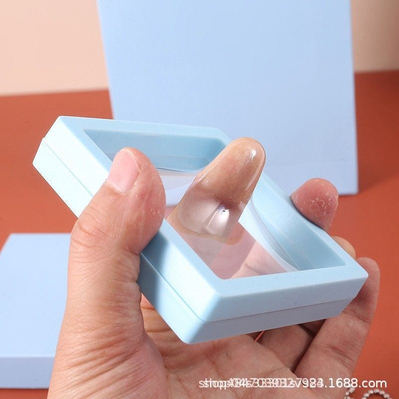 Transparente PE-Kunststofffolie Display-Box Schwebende Verpackungsbox Schmuck-Ringbox Armband-Box Kleine Waren Geschenk-Anhängerkästchen