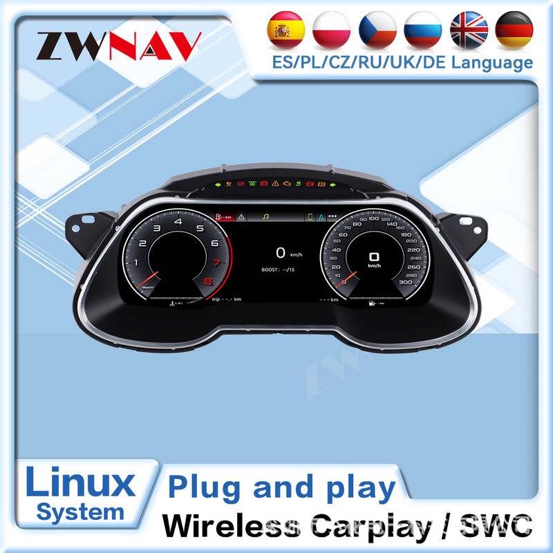 Suitable for 2013-2016 Audi A4 Modified Display Screen, Full Lcd Instrument Panel, Multi-Function, Plug and Play Suitable for 2013-2016 Audi A4 Modified Display Screen, Full Lcd Instrument Panel, Multi-Function, Plug and Play