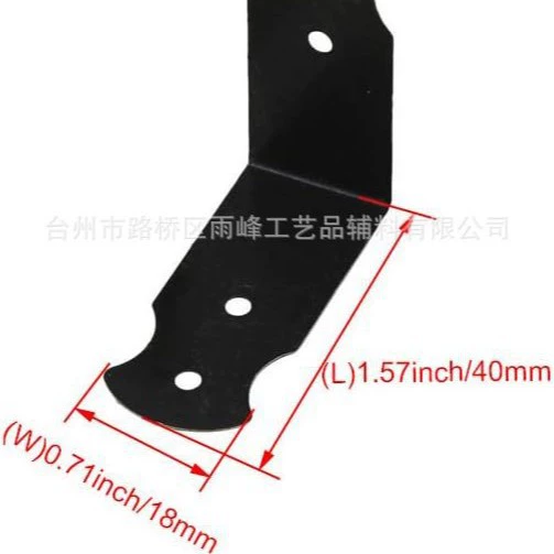 4.0 x 1.8 cm Retro Decorative Retro Box Angle Protection Protective Edge Cover Strip